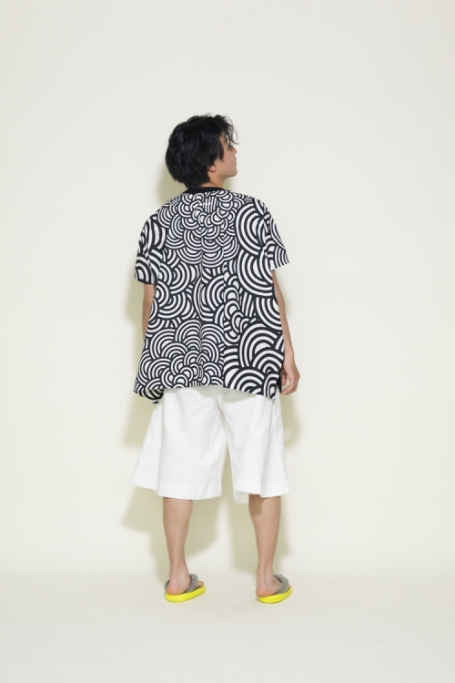 H0001 IV SHIRT［ WAVE ］// ブラック