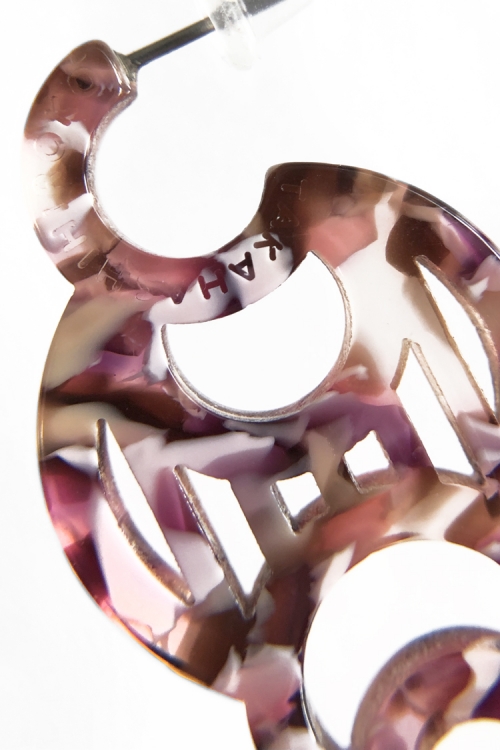 H0430 ピアス［ DECO-MARBLE01 ］// マ...