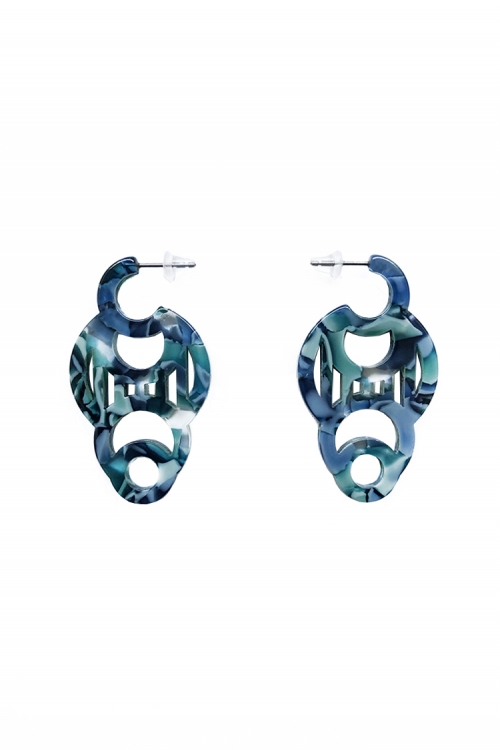 H0430 ピアス［ DECO-MARBLE01 ］// マ...