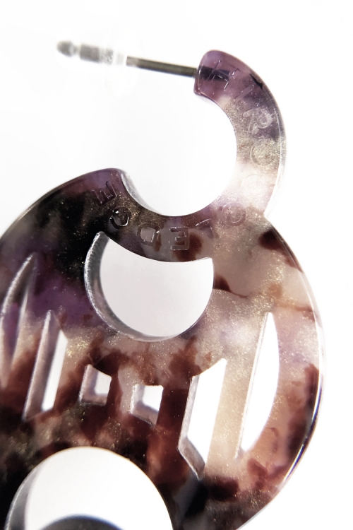 H0430 ピアス［ DECO-MARBLE02 ］// ク...