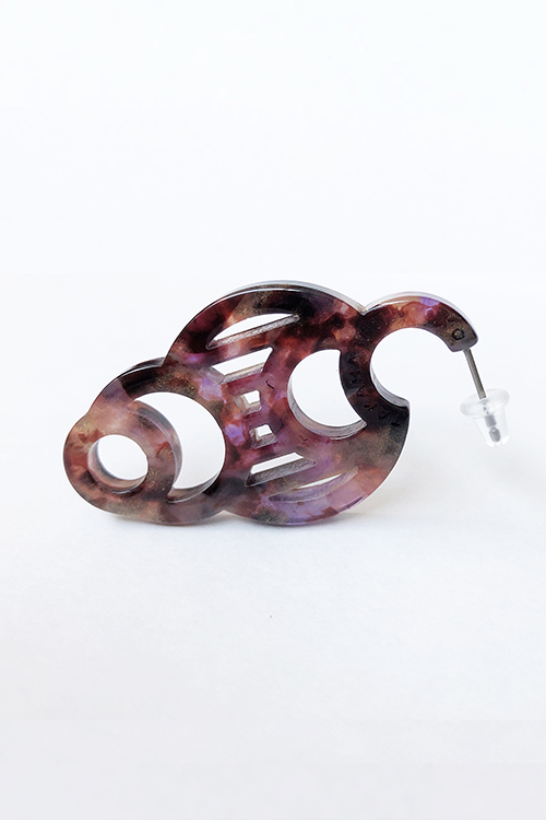 H0430 ピアス［ DECO-MARBLE02 ］// ク...