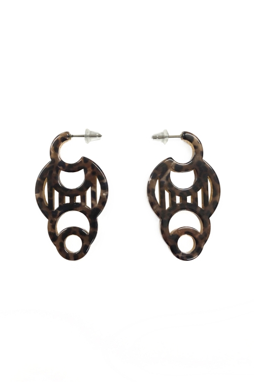 H0430 ピアス［ DECO-LEOPARD01 ］// ...