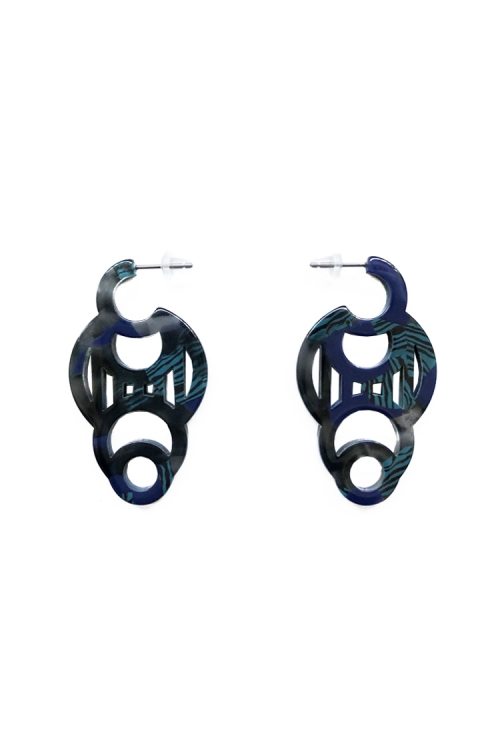 H0430 ピアス［ DECO-MARBLE03 ］// ク...