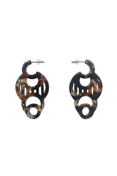 H0430 ピアス［ DECO-MARBLE01 ］// マ...