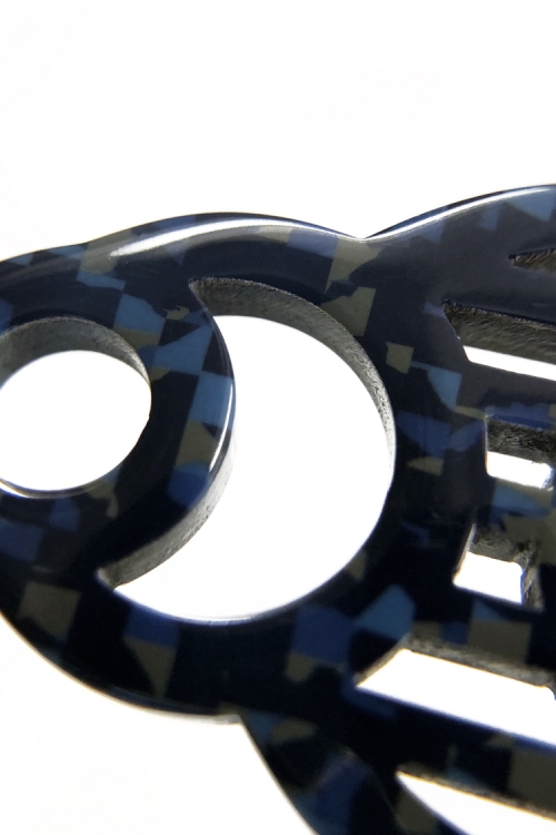 H0430 ピアス［ DECO-MOSAIC ］// ネイビ...