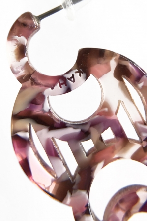 H0430 ピアス［ DECO-MARBLE01 ］// マ...