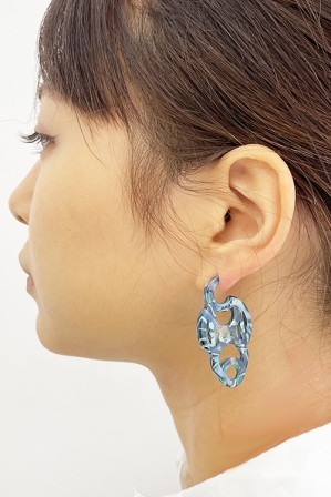 H0430 ピアス［ DECO-MARBLE01 ］// マ...