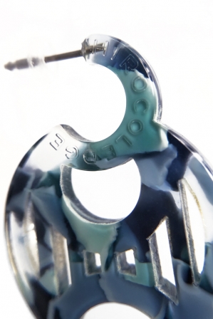 H0430 ピアス［ DECO-MARBLE01 ］// マ...