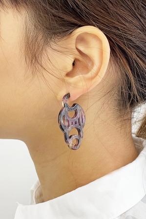 H0430 ピアス［ DECO-MARBLE02 ］// ク...