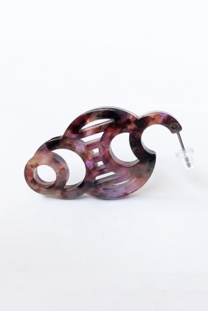 H0430 ピアス［ DECO-MARBLE02 ］// ク...