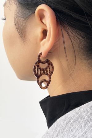 H0430 ピアス［ DECO-LEOPARD01 ］// ...