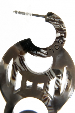 H0430 ピアス［ DECO-MARBLE03 ］// ブ...