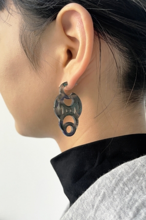 H0430 ピアス［ DECO-MARBLE03 ］// ク...