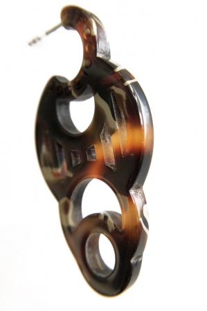 H0430 ピアス［ DECO-MARBLE01 ］// マ...