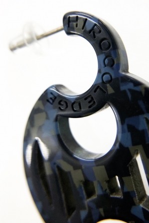 H0430 ピアス［ DECO-MOSAIC ］// ネイビ...